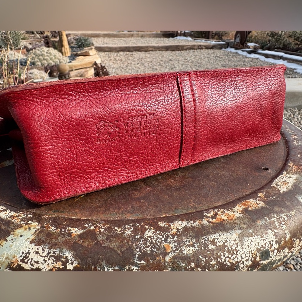 Il Bisonte Leather Clutch Mini Bag - Picture 5 of 16